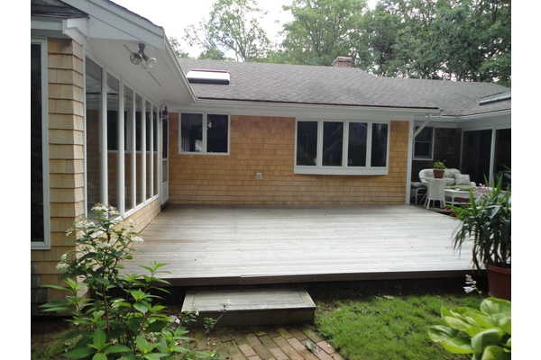 New siding and deck